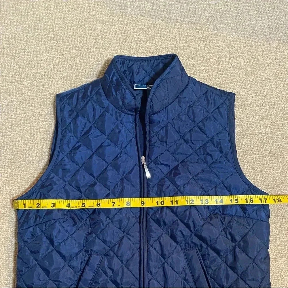 Lightweight blue women’s PP puffer vest - Picture 4 of 5